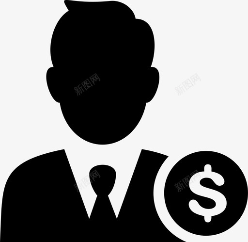 收益买家美元图标svg_新图网 https://ixintu.com 买家 收益 用户 美元 金钱