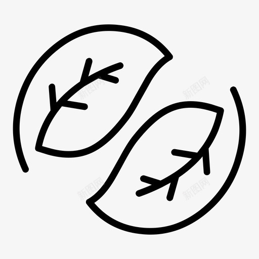 叶生态循环图标svg_新图网 https://ixintu.com 叶 循环 生态 自然生态薄