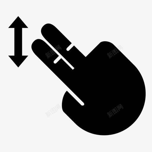 两个手指拖动应用程序多媒体图标svg_新图网 https://ixintu.com 两个手指拖动 多媒体 应用程序 用户界面 触摸手势