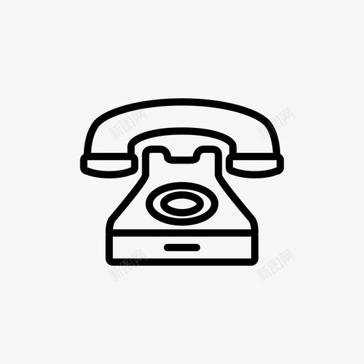 电话常用图标svg_新图网 https://ixintu.com 常用图标 电话