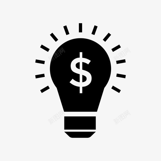 如何赚钱商业理念数字营销图标svg_新图网 https://ixintu.com 商业理念 如何赚钱 数字营销 美元