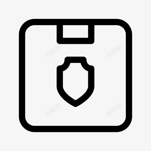 包裹保护物流高级服务ios优化图标svg_新图网 https://ixintu.com 包裹保护 物流 高级服务ios优化