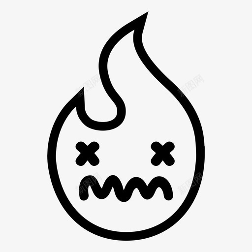 烈火明亮燃烧图标svg_新图网 https://ixintu.com 明亮 炎热 烈火 燃烧 生病 高温