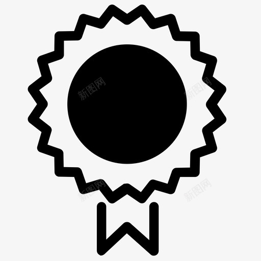 认证批准徽章图标svg_新图网 https://ixintu.com 印章 徽章 批准 标签 认证