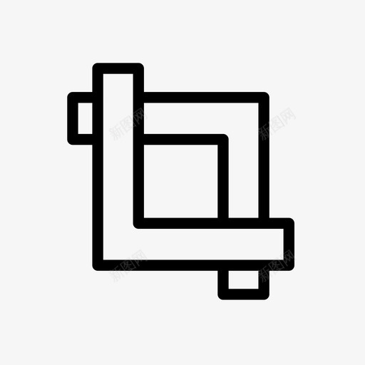 裁剪裁剪工具教育用户界面图标svg_新图网 https://ixintu.com 教育用户界面 裁剪 裁剪工具