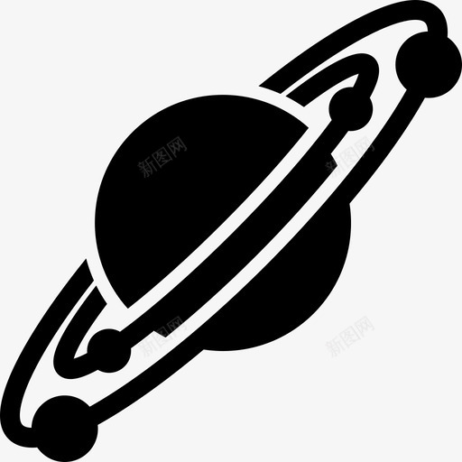 土星大自然科学图标svg_新图网 https://ixintu.com 土星 大自然 科学
