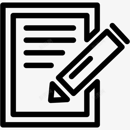 便笺记事本纸张图标svg_新图网 https://ixintu.com 便笺 写作 商业金融 文本 纸张 记事本