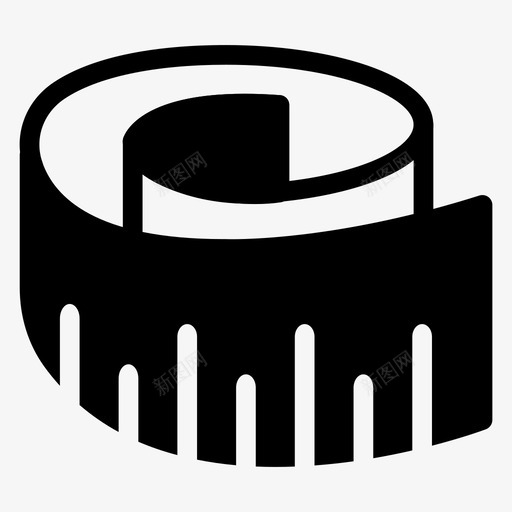 测量厘米尺子图标svg_新图网 https://ixintu.com 体育健身glphs图标 刻度 卷尺 厘米 尺子 测量