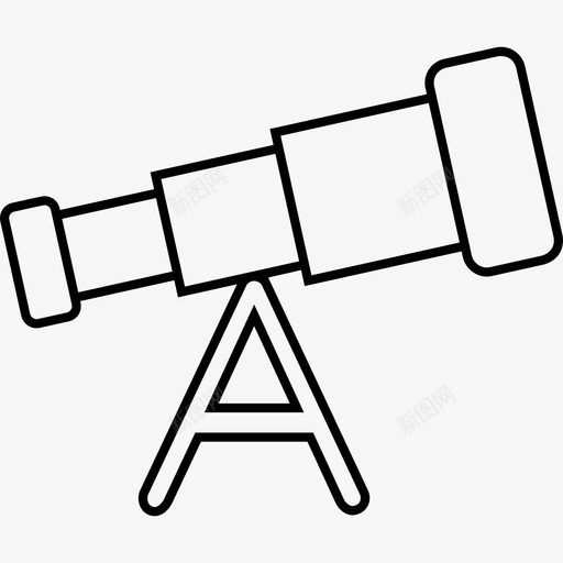 望远镜实验室光学图标svg_新图网 https://ixintu.com 光学 实验室 望远镜 研究 科学 细线