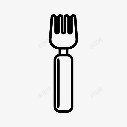 叉子婴儿食物图标svg_新图网 https://ixintu.com 叉子 婴儿 膳食 营养 食物