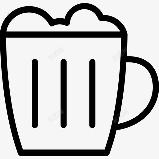 啤酒杯酒精麦芽酒图标svg_新图网 https://ixintu.com 啤酒杯 酒精 酒精系列图标 饮料 麦芽酒