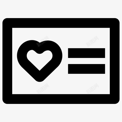 贺卡情人节图标svg_新图网 https://ixintu.com 情人节 贺卡