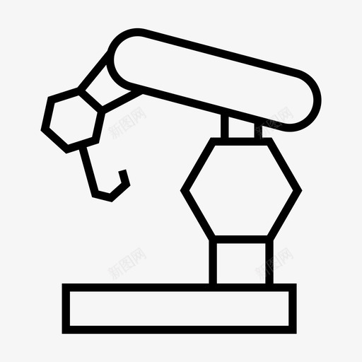 工业机器人自动化机械图标svg_新图网 https://ixintu.com 制造 工业机器人 机械 自动化