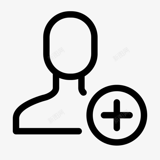 个人资料添加头像图标svg_新图网 https://ixintu.com 个人资料 头像 添加 用户