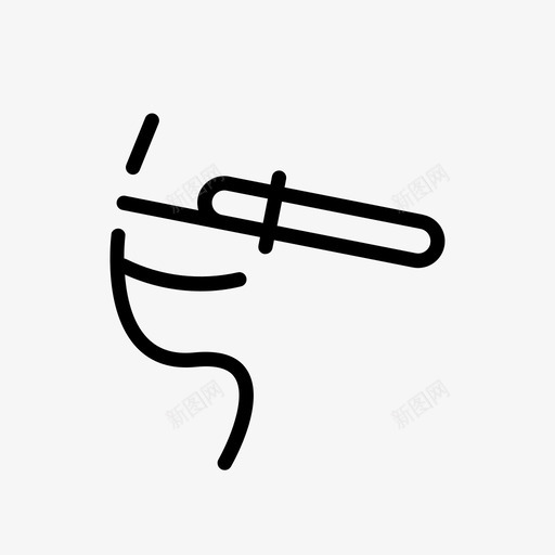 长号手铜管管弦乐队图标svg_新图网 https://ixintu.com 社区 管弦乐队 铜管 长号手