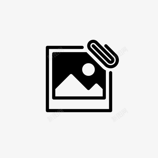 附件图像回形针图标svg_新图网 https://ixintu.com 回形针 图像 图片 附件