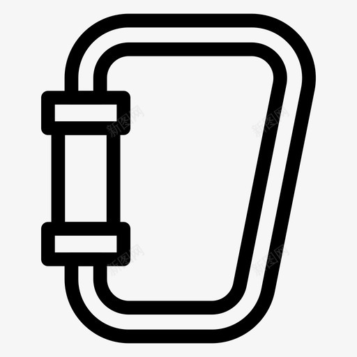 设备野营攀岩图标svg_新图网 https://ixintu.com 安全 工具 攀岩 设备 运动健身线 野营 铲子