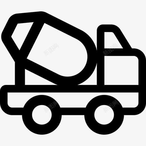 搅拌车运输车运输设备图标svg_新图网 https://ixintu.com 搅拌车 运输设备 运输车