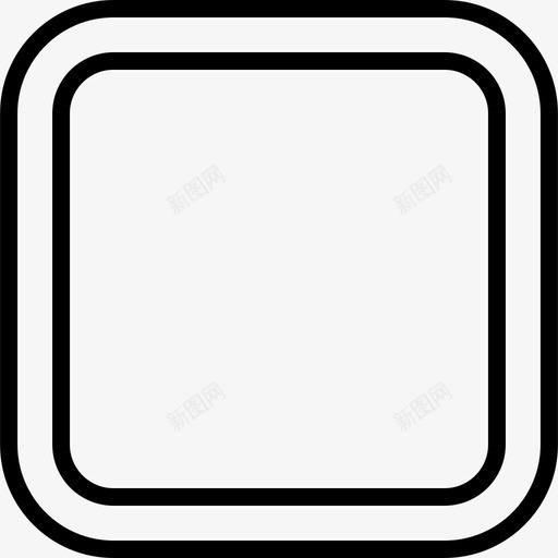 圆角矩形工具插入插图图标svg_新图网 https://ixintu.com 圆角矩形工具 形状 插入 插图 果冻外形设计第三卷