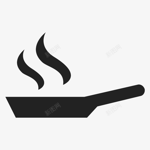 在火上煮食物热的图标svg_新图网 https://ixintu.com 在火上煮 平底锅 热的 食物