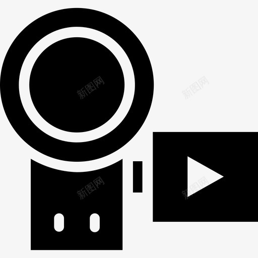 手持摄像头摄像机摄影设备图标svg_新图网 https://ixintu.com 手持摄像头 摄像机 摄像机字形图标 摄影设备