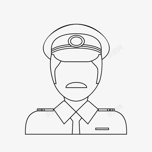 飞行员航空公司航班图标svg_新图网 https://ixintu.com 职业 航班 航空公司 飞行员