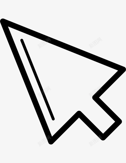 鼠标光标地图和旗帜优雅的界面图标svg_新图网 https://ixintu.com 优雅的界面 地图和旗帜 鼠标光标