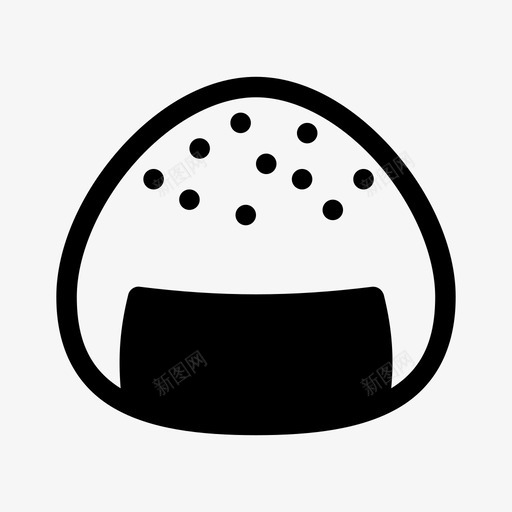 onigiri料理食物图标svg_新图网 https://ixintu.com onigiri 料理 日式 米饭 食物 餐食
