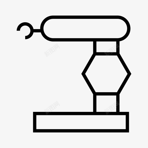 工业机器人自动化机械图标svg_新图网 https://ixintu.com 制造 工业机器人 机械 自动化
