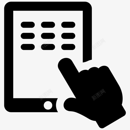 电子书阅读器通讯ipad图标svg_新图网 https://ixintu.com ipad 平板电脑 技术 电子书阅读器 通讯