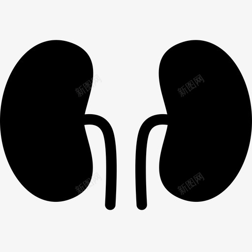 肾脏健康医疗图标svg_新图网 https://ixintu.com 健康 医疗 器官 扁平健康医疗 肺 肾脏