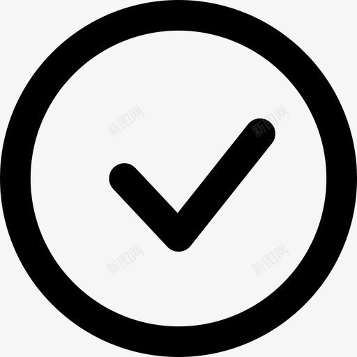 选中圆形标记自由用户界面线性图标svg_新图网 https://ixintu.com 线性 自由用户界面 选中圆形标记