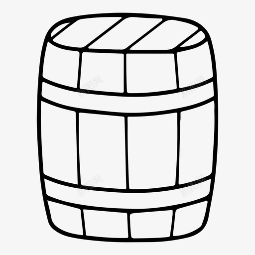 桶酒啤酒图标svg_新图网 https://ixintu.com 啤酒 桶 葡萄酒 酒