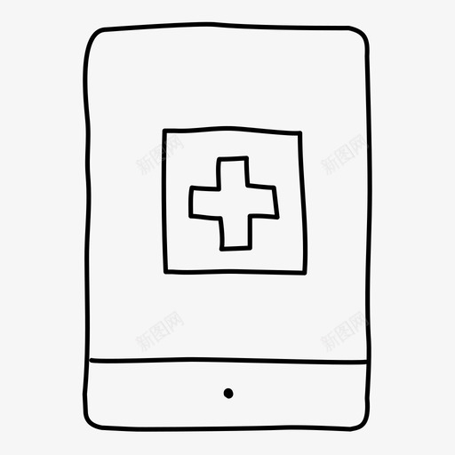 医疗ipad健康医院图标svg_新图网 https://ixintu.com 健康 医疗ipad 医院 在线医疗