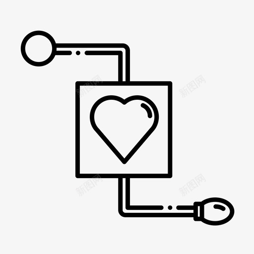 血压袖套血压袖带血压图标svg_新图网 https://ixintu.com 健康 医药 心脏 药房 血压 血压袖套 血压袖带