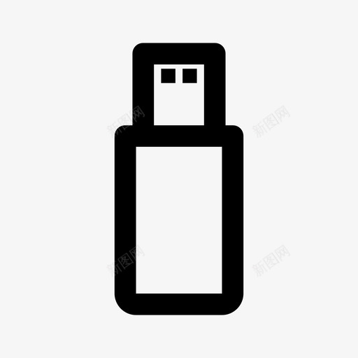 pendrive数据卡图标svg_新图网 https://ixintu.com pendrive 数据卡