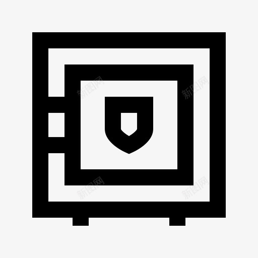 保险箱银行商业图标svg_新图网 https://ixintu.com 优质网络网格 保险箱 办公 商业 金融 银行