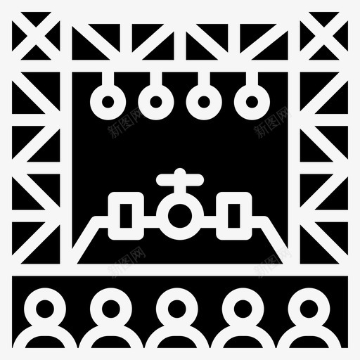 音乐会演出舞台图标svg_新图网 https://ixintu.com 演出 舞台 音乐会