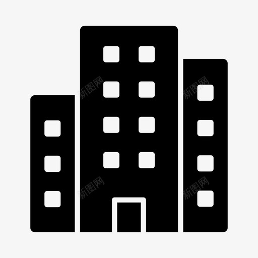 办公室大楼公司图标svg_新图网 https://ixintu.com 公司 办公室 办公楼 大楼