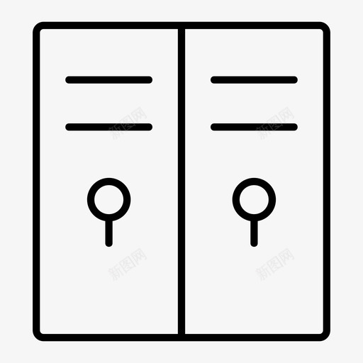 储物柜健身房储物柜储物柜室图标svg_新图网 https://ixintu.com 健身房储物柜 储物柜 储物柜室 储藏室 学校 学校和教育线路v1 运动室