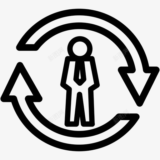 重新加载用户男性个人图标svg_新图网 https://ixintu.com 个人 个人资料 企业财务 男性 重新加载用户