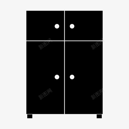 橱柜梳妆台家具图标svg_新图网 https://ixintu.com 家具 梳妆台 橱柜 衣柜