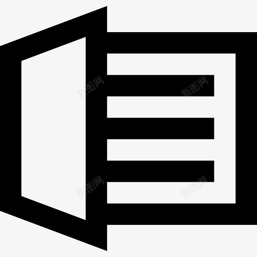 文件封面纸张图标svg_新图网 https://ixintu.com 封面 文件 文本 方形 纸张