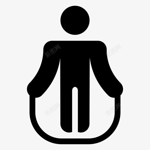 健身锻炼健身房图标svg_新图网 https://ixintu.com 体育健身glphs图标 健康 健身 健身房 绳子 运动 锻炼