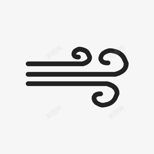 风天气1图标svg_新图网 https://ixintu.com 天气1 风