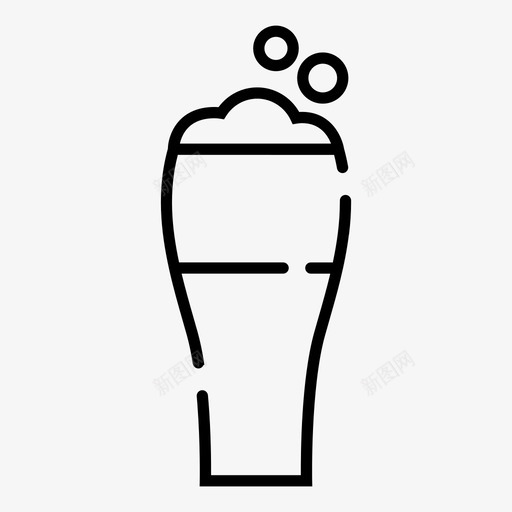 啤酒酒杯子图标svg_新图网 https://ixintu.com 啤酒 杯子 酒 饮料