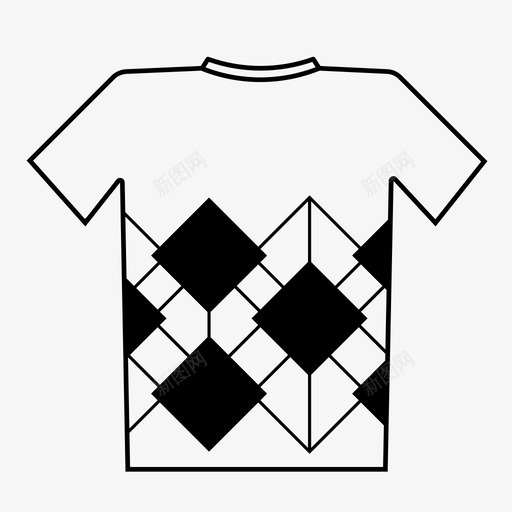 雅居乐T恤休闲服装图标svg_新图网 https://ixintu.com 休闲 图案衬衫 时尚 服装 雅居乐T恤