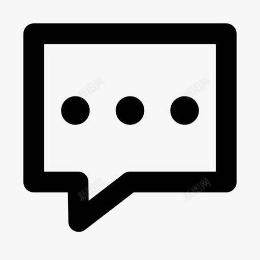 聊天说话思考图标svg_新图网 https://ixintu.com 思考 聊天 说话