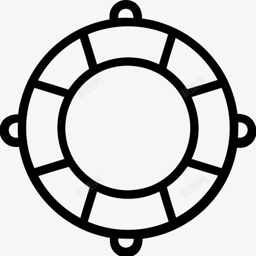 救生圈漂浮救生带线图标svg_新图网 https://ixintu.com 救生圈 救生带线图标 漂浮