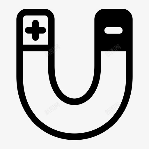 磁铁磁石物理图标svg_新图网 https://ixintu.com u形 物理 磁石 磁铁